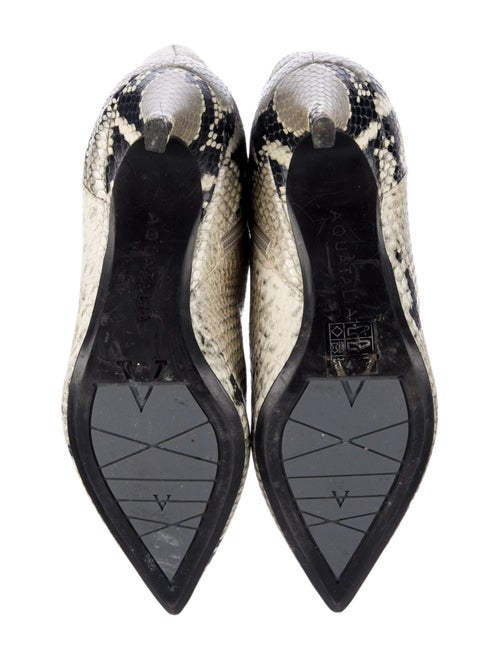Aquatalia Leather Animal Print Boots