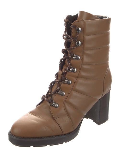 Aquatalia Leather Combat Boots