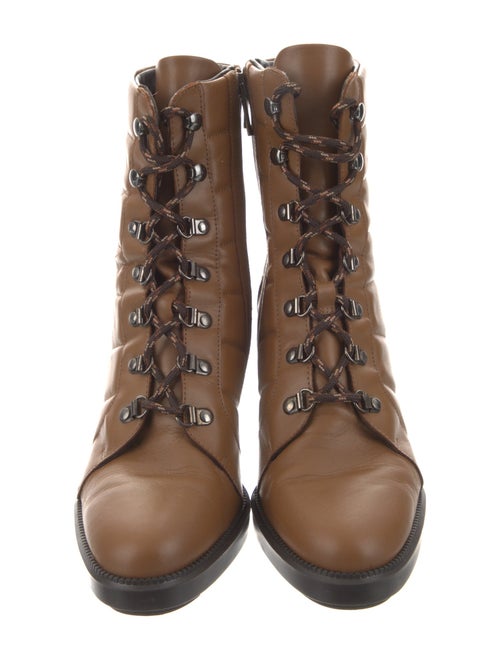 Aquatalia Leather Combat Boots