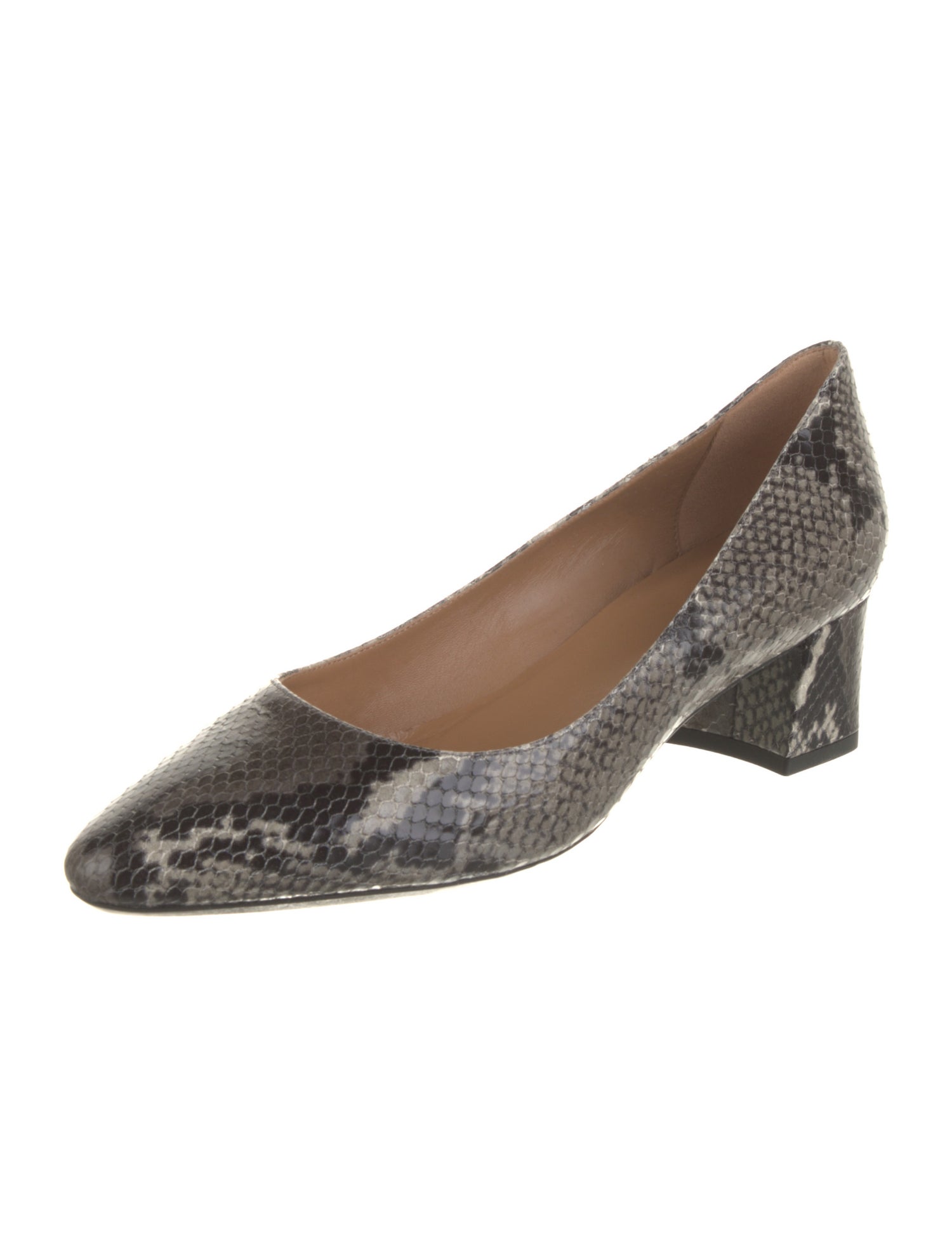 Aquatalia Leather Animal Print Pumps