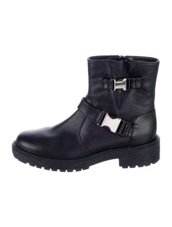 Aquatalia Leather Moto Boots