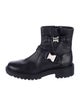 Aquatalia Leather Moto Boots