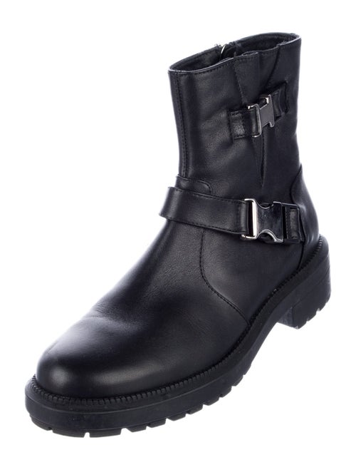 Aquatalia Leather Moto Boots