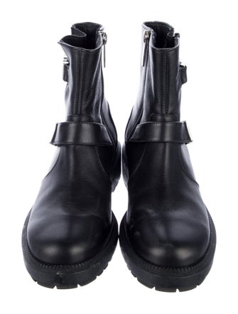 Aquatalia Leather Moto Boots