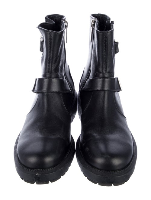 Aquatalia Leather Moto Boots