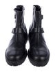 Aquatalia Leather Moto Boots