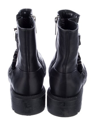 Aquatalia Leather Moto Boots