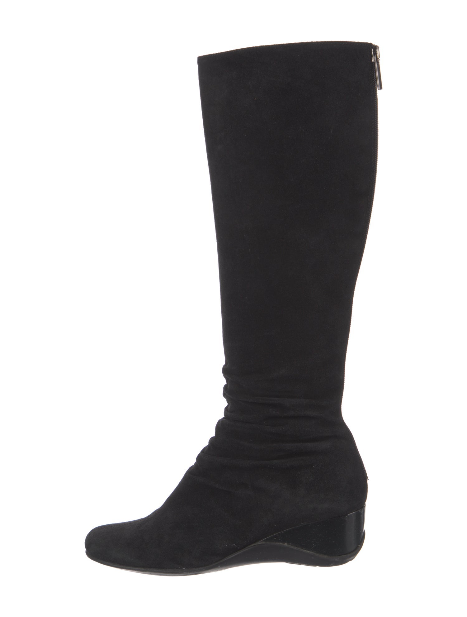 Aquatalia Suede Ruffle Embellishment Boots