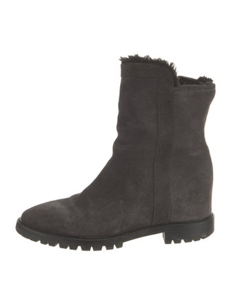 Aquatalia Suede Combat Boots