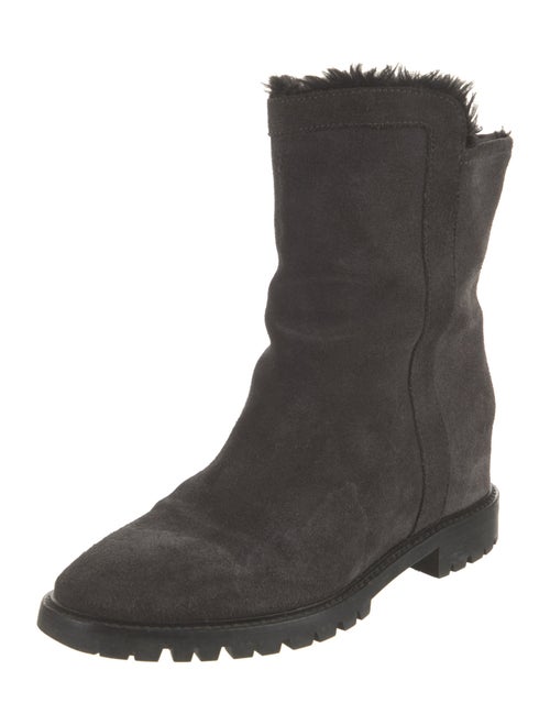 Aquatalia Suede Combat Boots