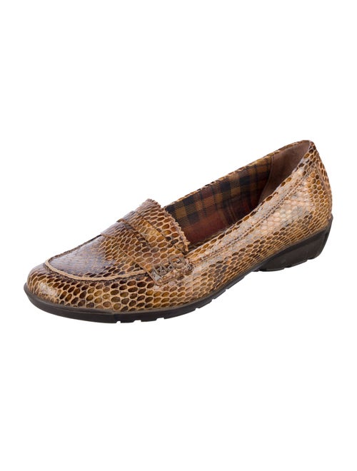 Aquatalia Lizard Animal Print Loafers