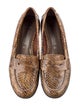 Aquatalia Lizard Animal Print Loafers