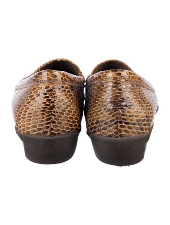 Aquatalia Lizard Animal Print Loafers