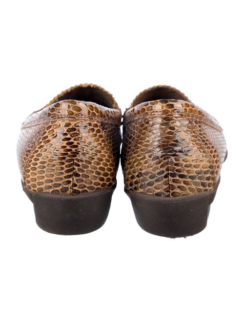 Aquatalia Lizard Animal Print Loafers