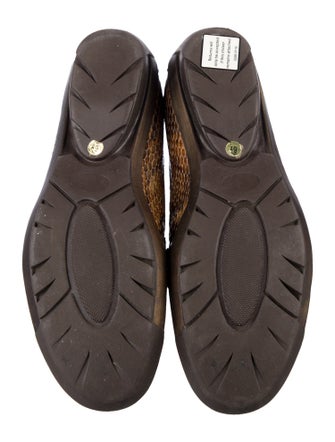 Aquatalia Lizard Animal Print Loafers