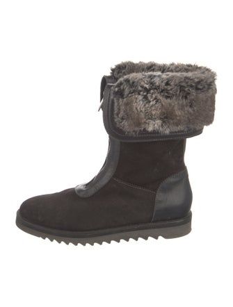 Aquatalia Suede Lace-Up Boots