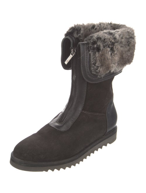 Aquatalia Suede Lace-Up Boots