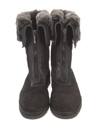 Aquatalia Suede Lace-Up Boots