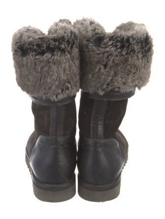 Aquatalia Suede Lace-Up Boots