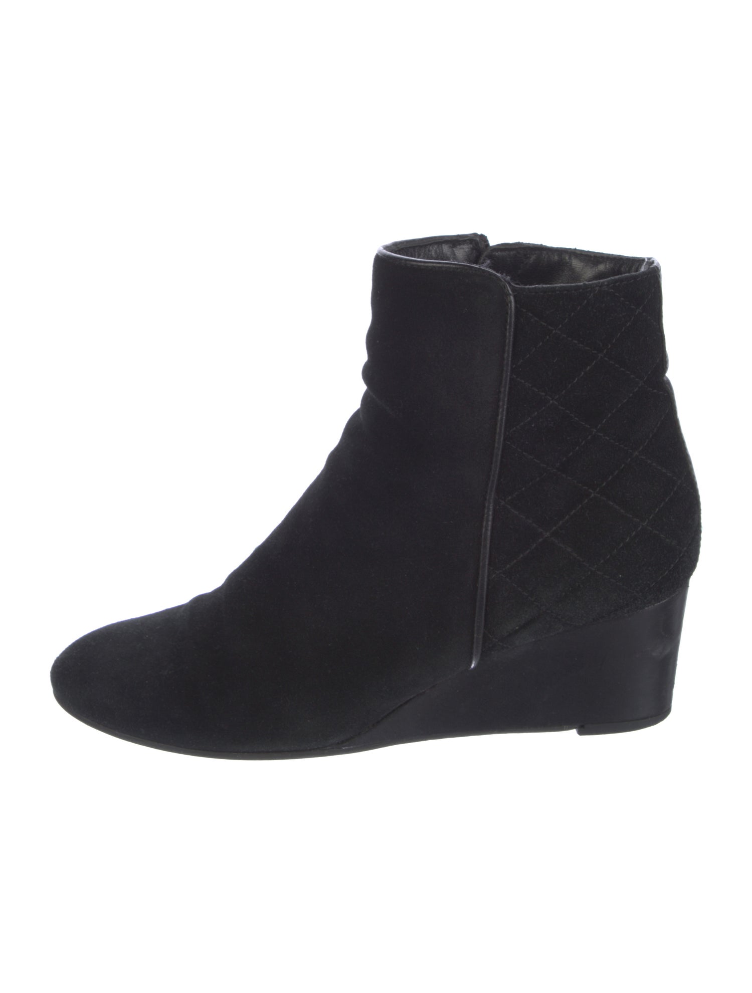 Aquatalia Suede Leather Trim Embellishment Boots