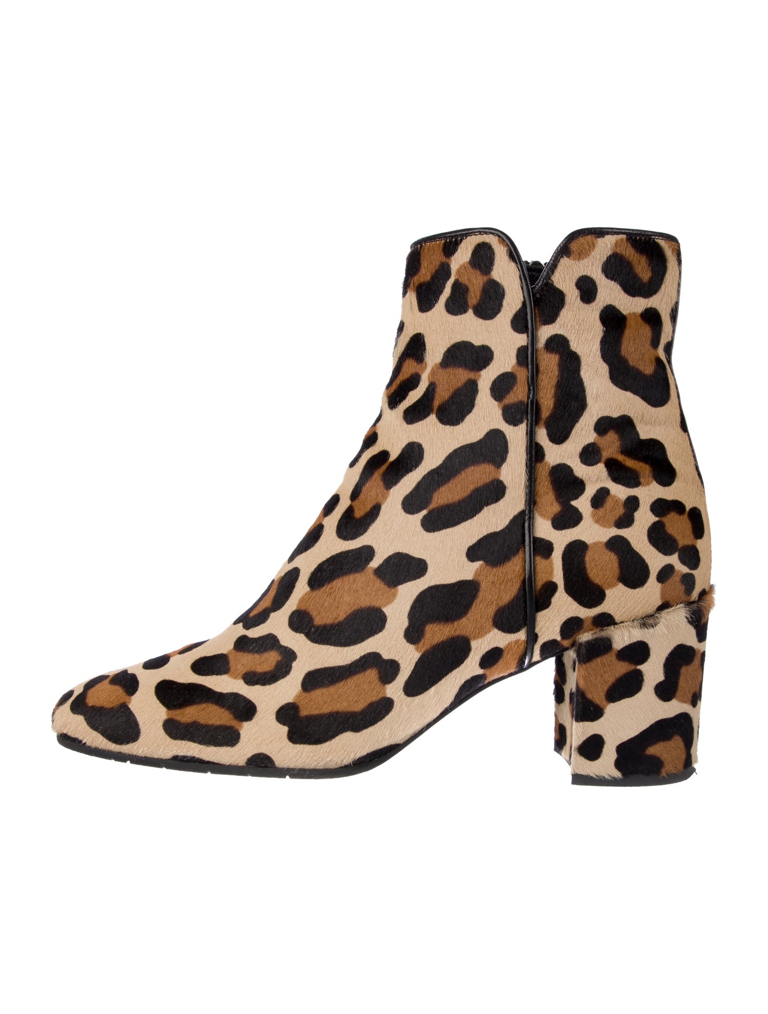 Aquatalia Ponyhair Animal Print Lace-Up Boots