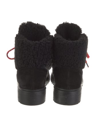 Aquatalia Suede Printed Combat Boots