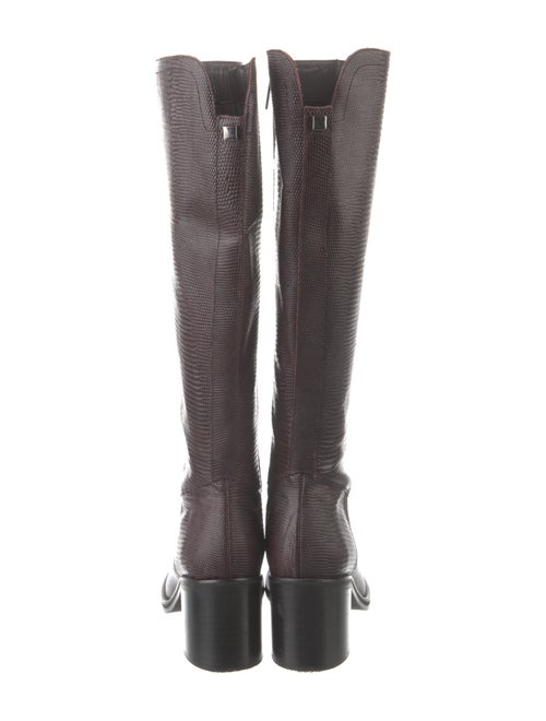 Aquatalia Embossed Leather Riding Boots