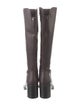 Aquatalia Embossed Leather Riding Boots