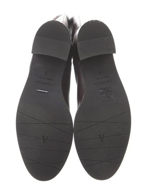 Aquatalia Embossed Leather Riding Boots