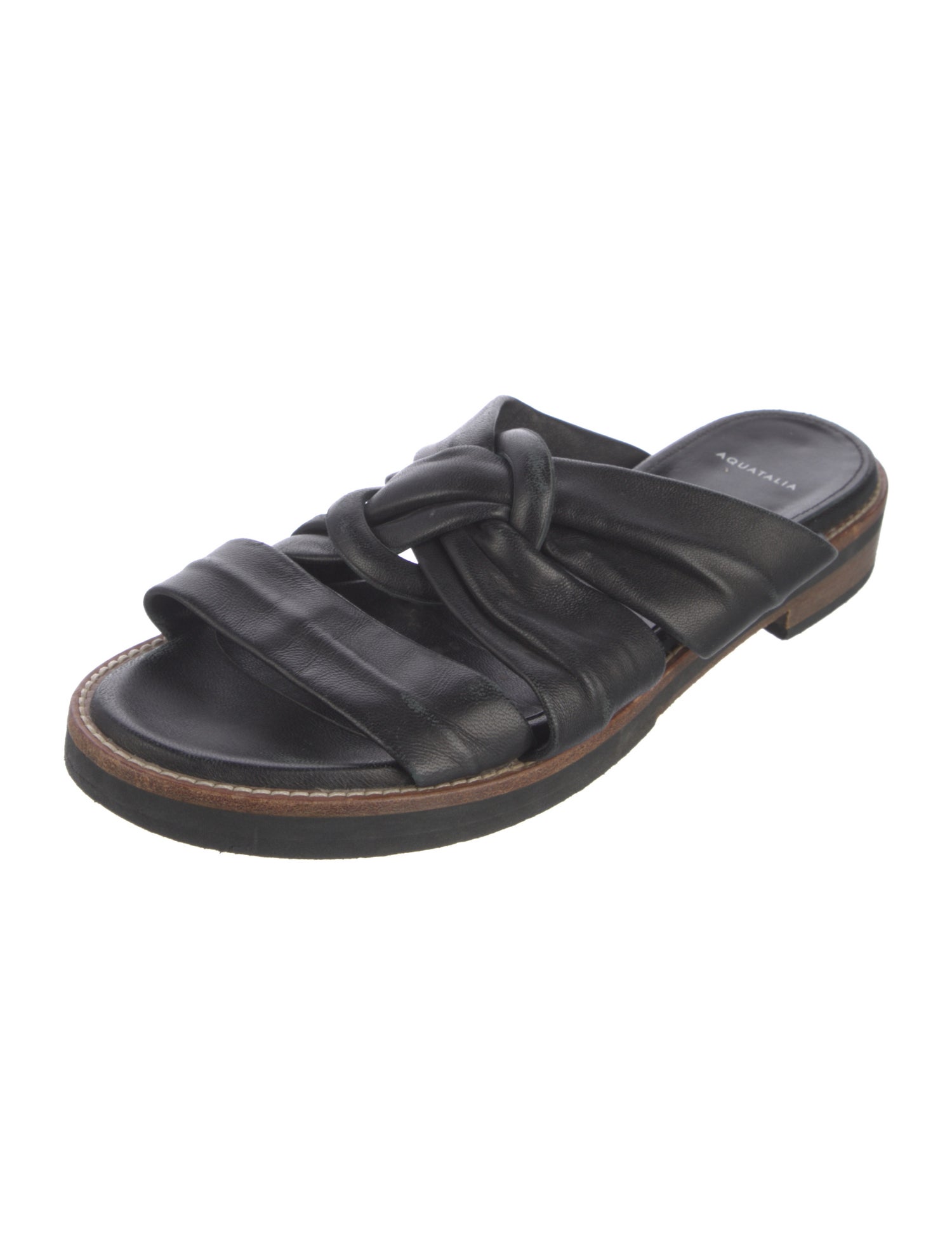Aquatalia Leather Slides