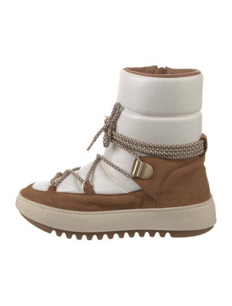 Aquatalia Leather Lace-Up Boots