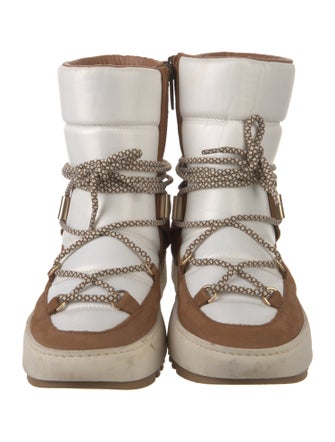 Aquatalia Leather Lace-Up Boots