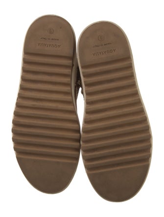 Aquatalia Leather Lace-Up Boots