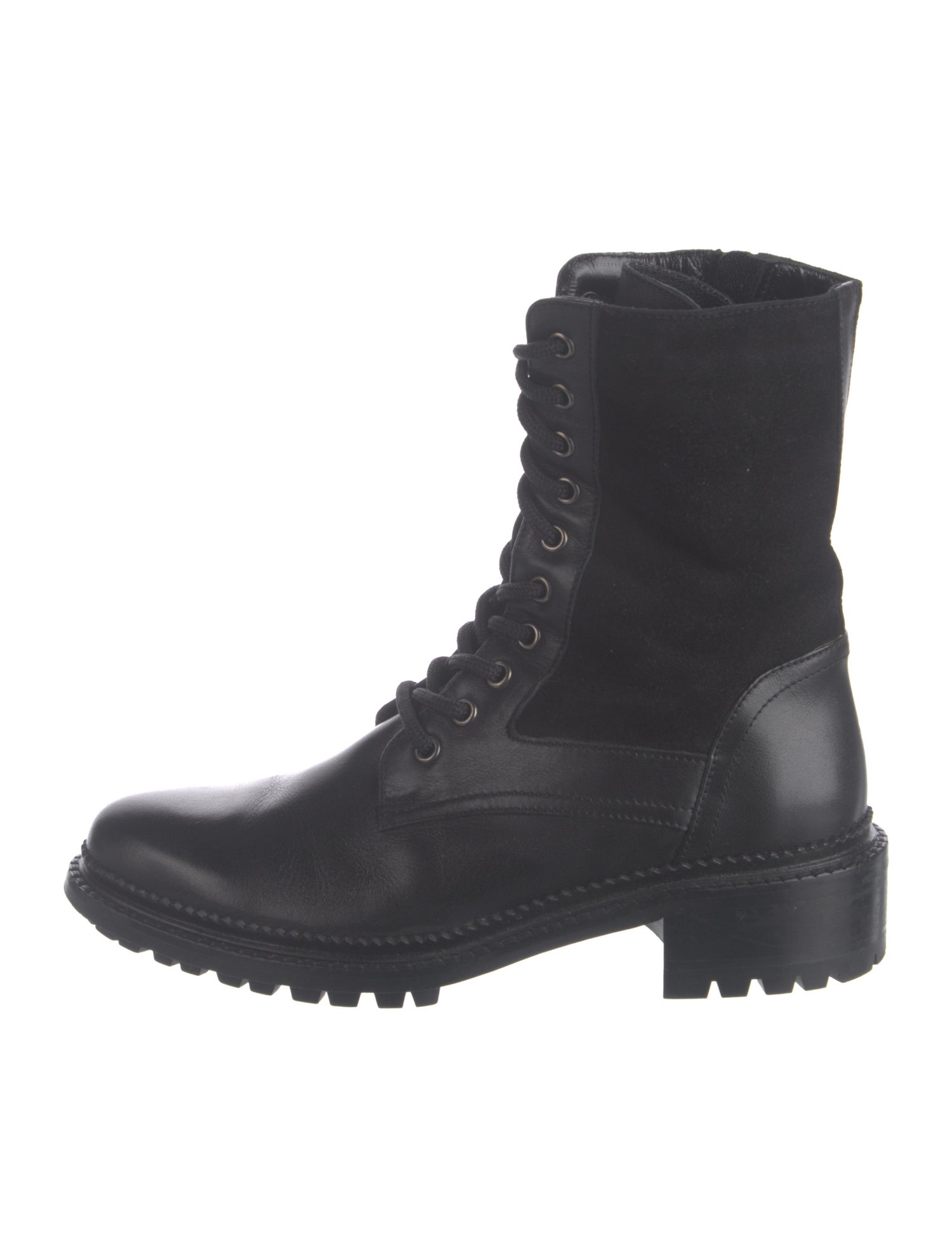 Aquatalia Leather Combat Boots