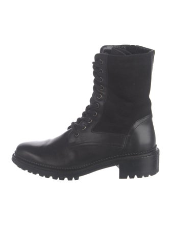 Aquatalia Leather Combat Boots