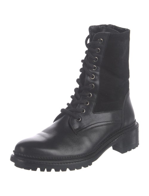 Aquatalia Leather Combat Boots