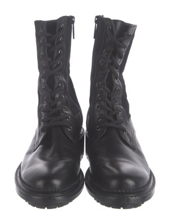 Aquatalia Leather Combat Boots