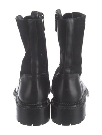 Aquatalia Leather Combat Boots