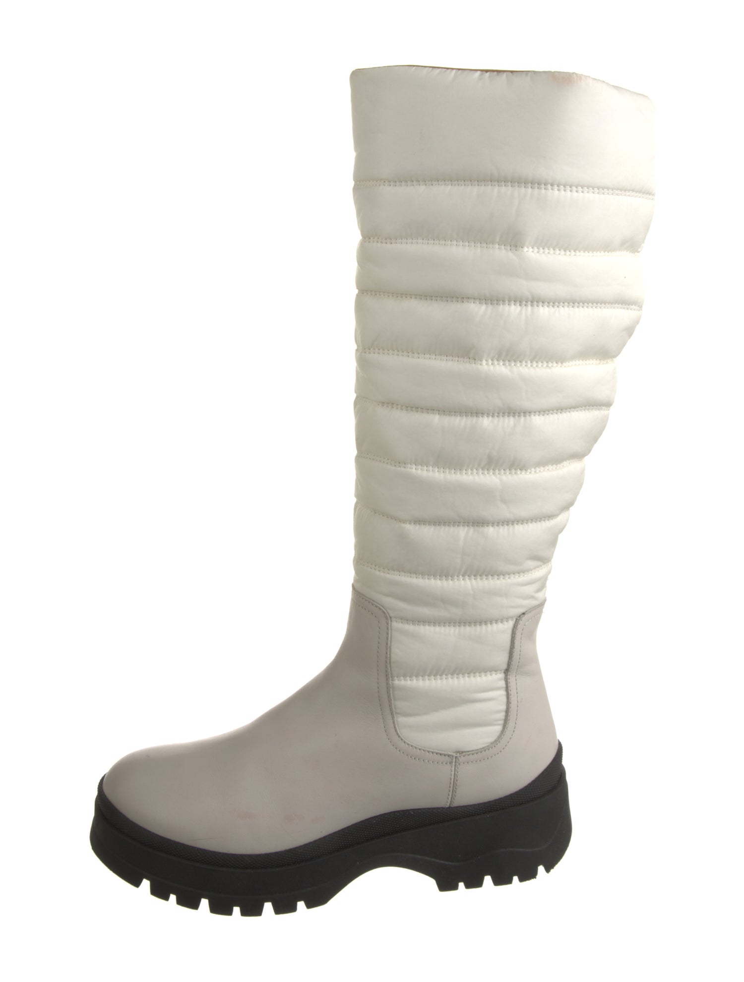 Aquatalia Leather Striped Rain Boots