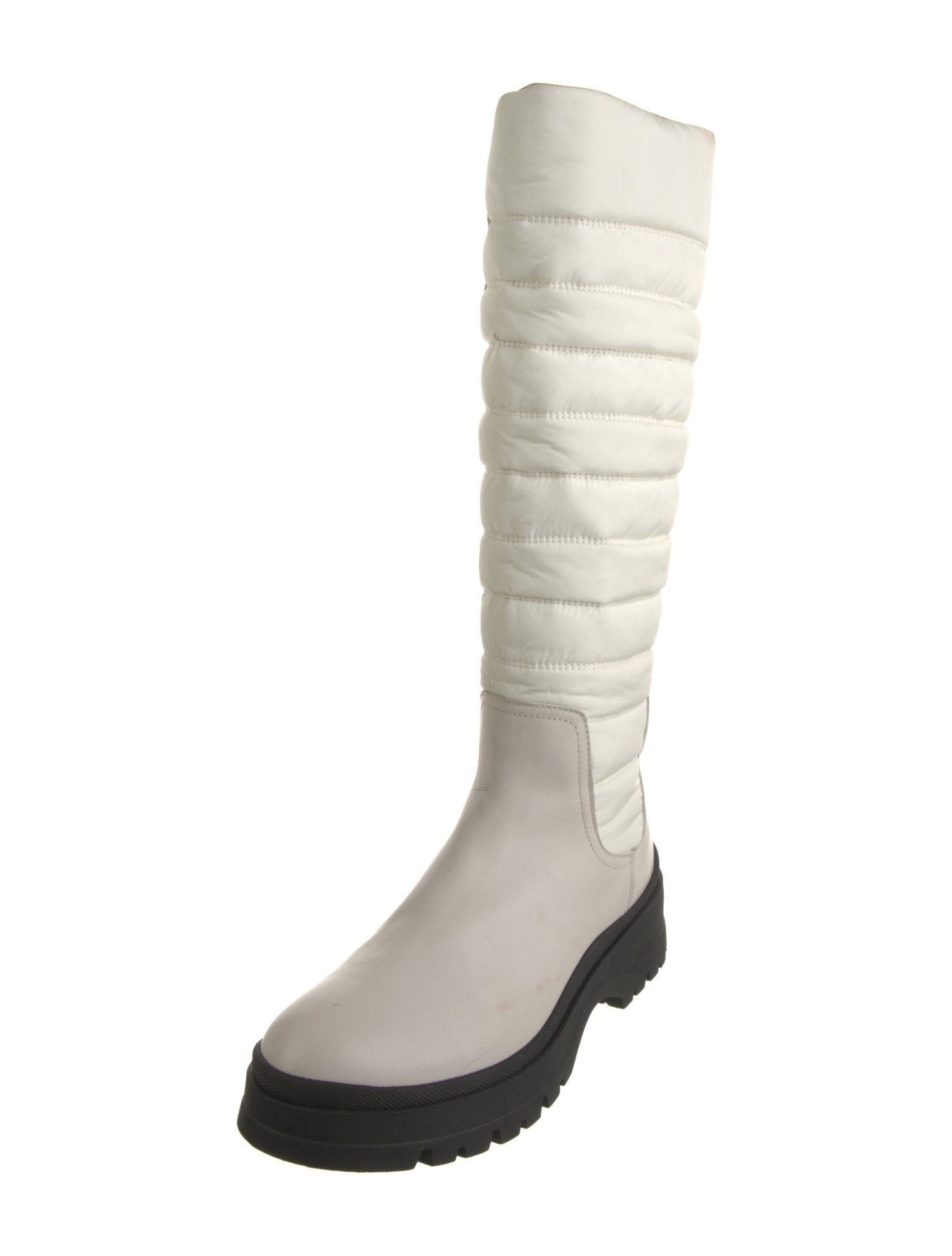 Aquatalia Leather Striped Rain Boots