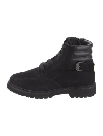 Aquatalia Suede Combat Boots