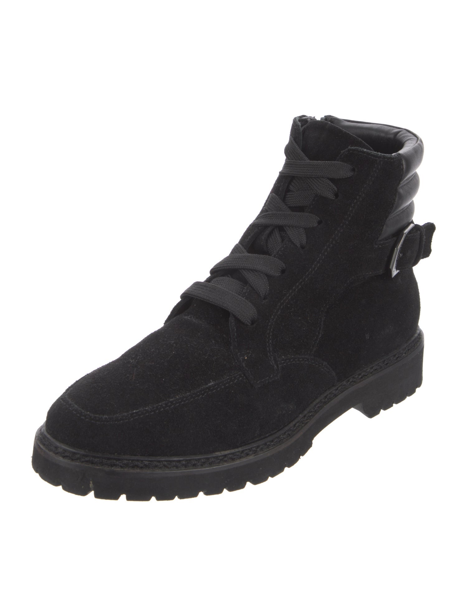 Aquatalia Suede Combat Boots
