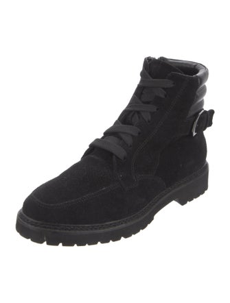 Aquatalia Suede Combat Boots