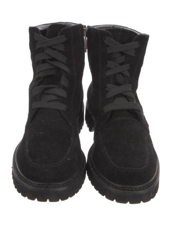 Aquatalia Suede Combat Boots