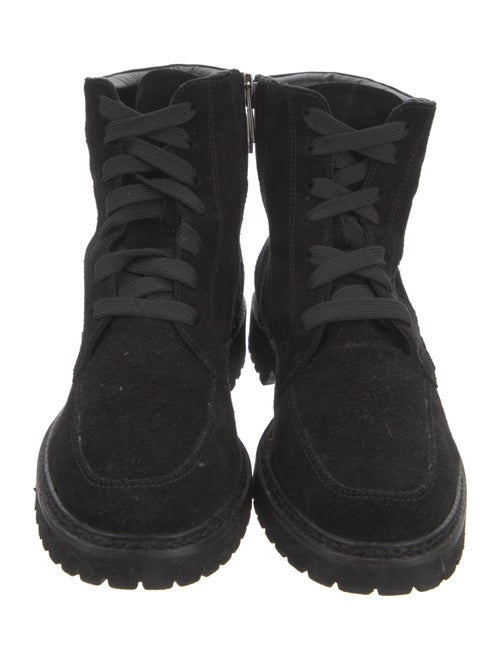Aquatalia Suede Combat Boots