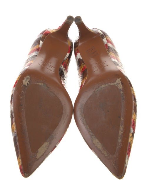 Aquatalia Alligator Striped Pumps