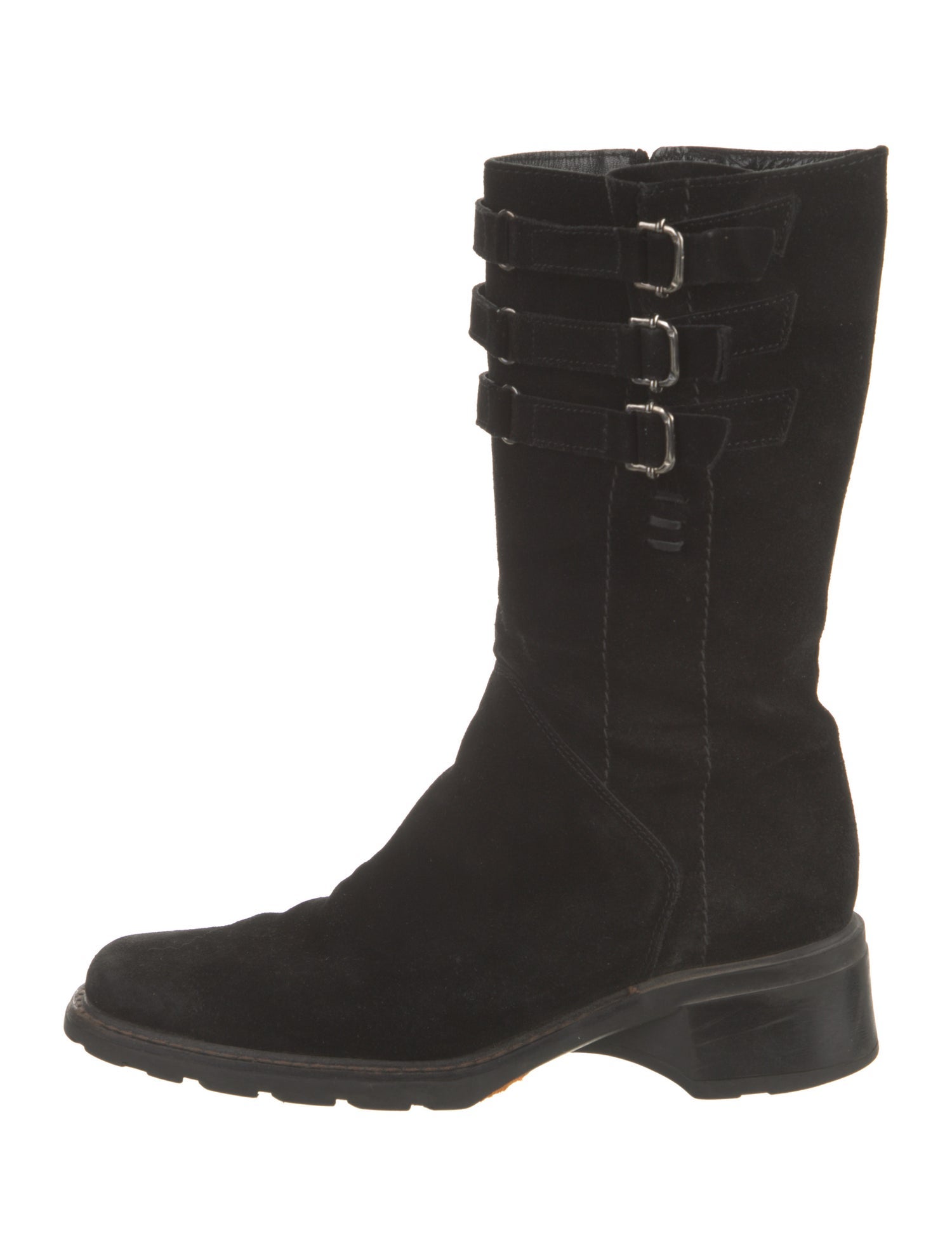 Aquatalia Suede Combat Boots