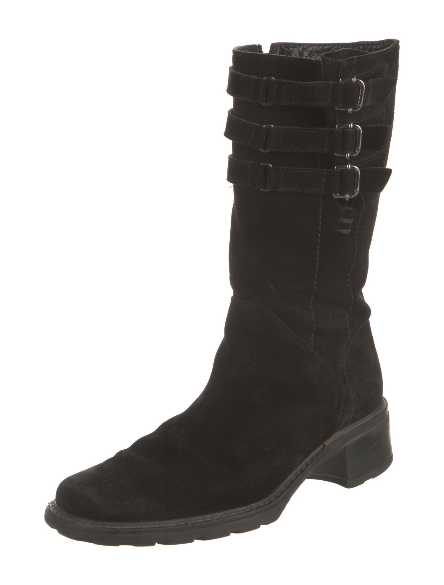 Aquatalia Suede Combat Boots