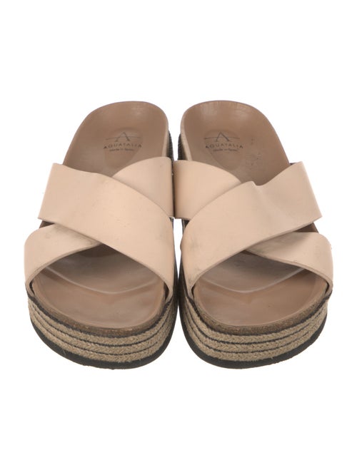 Aquatalia Leather Braided Accents Espadrilles