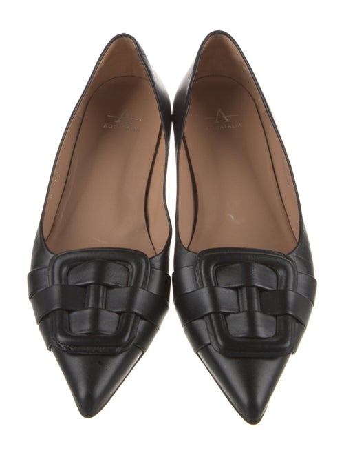 Aquatalia Leather Ballet Flats